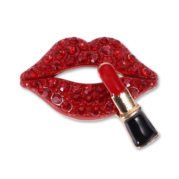 Unique Bargains 1 Pc Phone Case Decoration Lipstick Mouth Mobile Phone Case Decorations Red