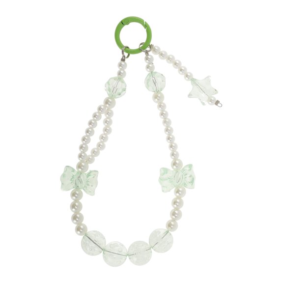 Unique Bargains 1 Pc Phone Charm Bow Star Cellphone Charm Green