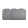 thumbnail image 1 of Unique Bargains 1 Pc Pill Case 3 Grid Design Pill Box Gray, 1 of 6