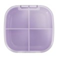 thumbnail image 1 of Unique Bargains 1 Pc Pill Case 4 Grid Portable Pill Box Purple, 1 of 6