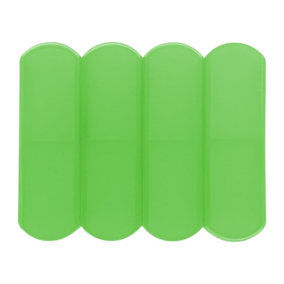 Unique Bargains 1 Pc Pill Case 4 Grid Push-Pull Pill Box Green