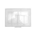 thumbnail image 1 of Unique Bargains 1 Pc Pill Case 6 Grid Flap Pill Box Clear White, 1 of 6