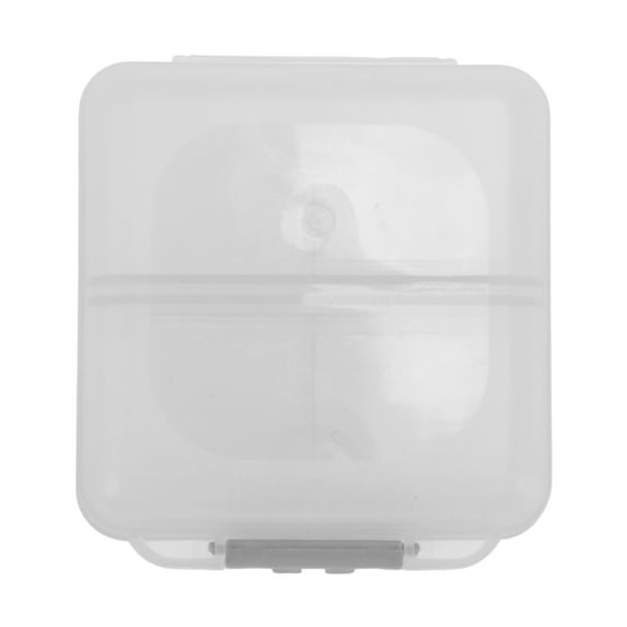 Unique Bargains 1 Pc Pill Case 6 Grid Mini Pill Box Clear Gray