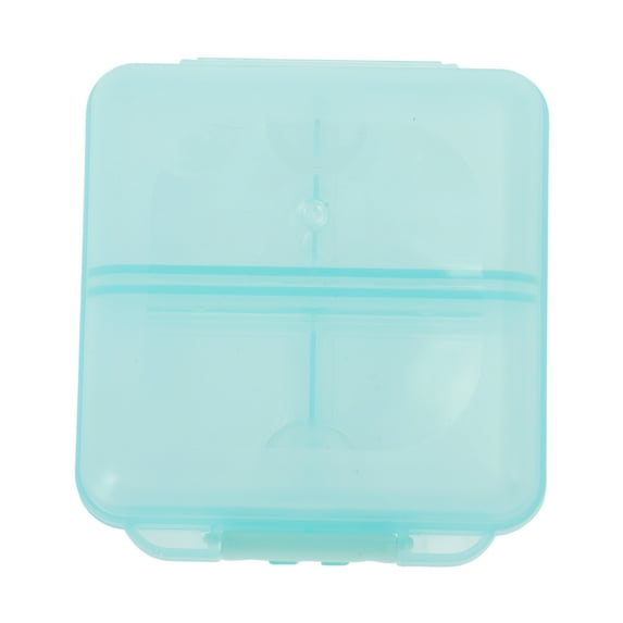 Unique Bargains 1 Pc Pill Case 6 Grid Mini Pill Box Sky Blue