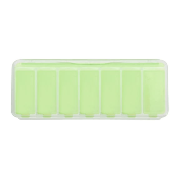 Unique Bargains 1 Pc Pill Case 7 Grid Design Pill Box Green