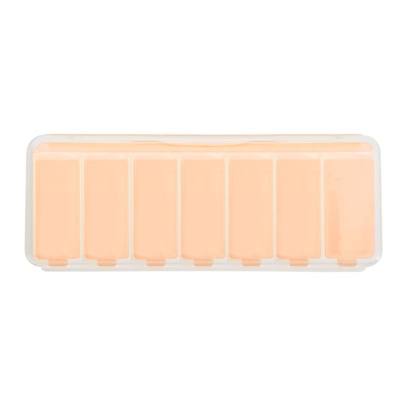Unique Bargains 1 Pc Pill Case 7 Grid Design Pill Box Orange