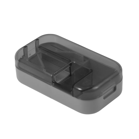 Unique Bargains 1 Pc Pill Cutter Portable for Travel Gray