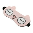 thumbnail image 1 of Unique Bargains 1 Pc Pink Cartoon Big Eyes Sleep Mask Fashion Eye Shade Cover for Travel for Rest, 1 of 2