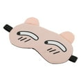thumbnail image 1 of Unique Bargains 1 Pc Pink Cartoon Cunning Expression Sleep Mask Soft Eye Shade Cover for Travel for Rest, 1 of 2