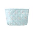 thumbnail image 1 of Unique Bargains 1 Pc Plaid Bow Makeup Bag Blue Polyester, 1 of 5