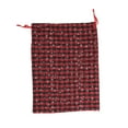 thumbnail image 1 of Unique Bargains 1 Pc Plaid Drawstring Bag Red White Cotton Cloth, 1 of 5
