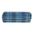 thumbnail image 1 of Unique Bargains 1 Pc Plaid Retro Style Drawstring Makeup Bag for Vacation Blue Cotton, 1 of 6