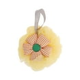 thumbnail image 1 of Unique Bargains 1 Pc Plaid Sunflower Bath Shower Loofah Sponge Body Puffs Yellow, 1 of 6