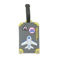 thumbnail image 1 of Unique Bargains 1 Pc Plane Luggage Tag for Travelling Gray Soft Rubber, 1 of 2