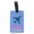 thumbnail image 1 of Unique Bargains 1 Pc Plane Pattern Luggage Tag for Travelling Blue, 1 of 5