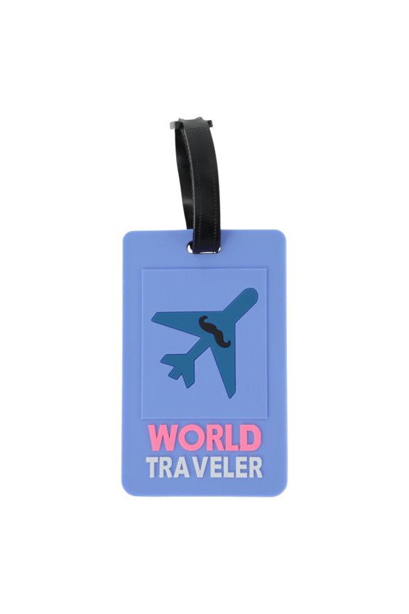 1 Pc Plane Pattern Luggage Tag for Travelling Blue