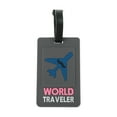 thumbnail image 1 of Unique Bargains 1 Pc Plane Pattern Luggage Tag for Travelling Gray, 1 of 5