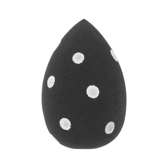 Unique Bargains 1 Pc Polkadots Face Makeup Sponge for Bedrooms Black Hydrophilic Polyurethane