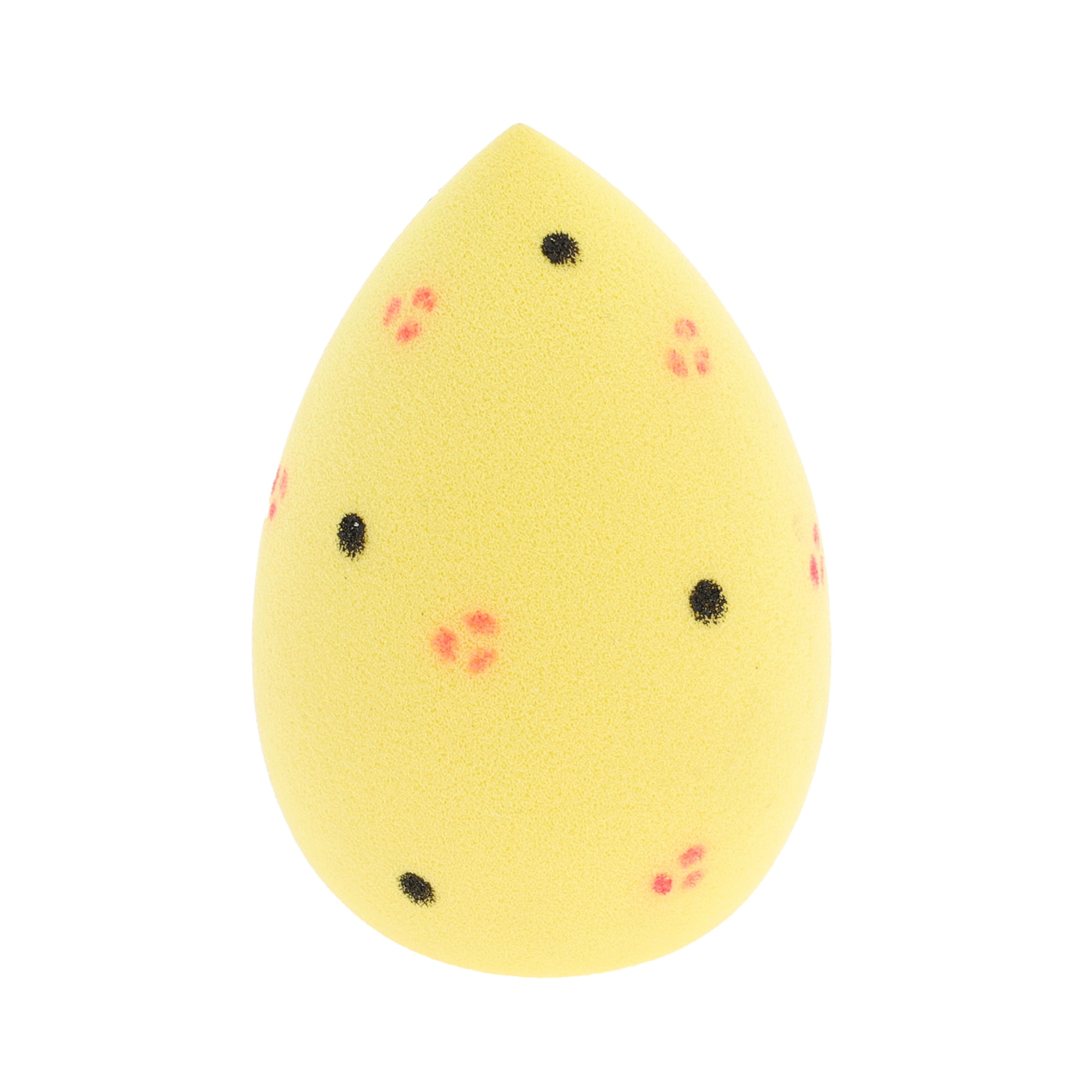 Unique Bargains 1 Pc Polkadots Face Makeup Sponge for Bedrooms Yellow