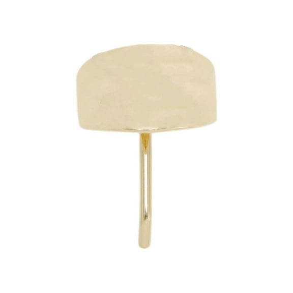 Unique Bargains 1 Pc Ponytail Buckle Hair Clip Double Concave Hair Ponytail Cuff for Women Gold Tone