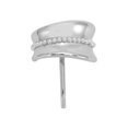 thumbnail image 1 of Unique Bargains 1 Pc Ponytail Buckle Hair Clip Glossy Faux Pearl Hair Ponytail Cuff for Women Silver Tone, 1 of 5