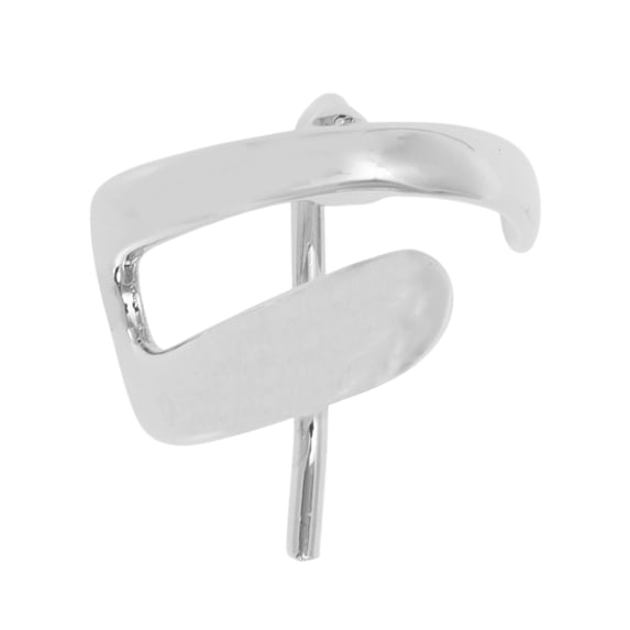 Unique Bargains 1 Pc Ponytail Buckle Hair Clip Irregular Shape Hair Ponytail Cuff for Women Silver Tone