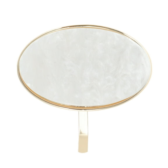 Unique Bargains 1 Pc Ponytail Buckle Hair Clip Oval Hair Ponytail Cuff for Women Beige