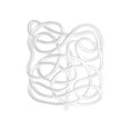 thumbnail image 1 of Unique Bargains 1 Pc Ponytail Buckle Hair Clip Rectangular Lines Hair Ponytail Cuff for Women Silver Tone White, 1 of 5