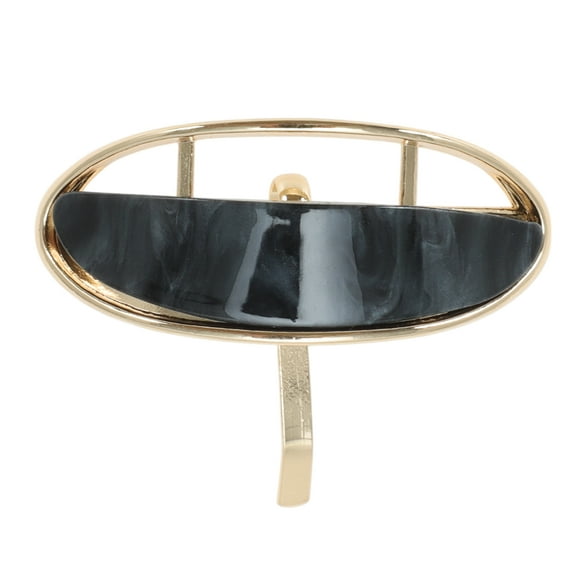Unique Bargains 1 Pc Ponytail Buckle Hair Clip Semi-hollow Hair Ponytail Cuff for Women Black