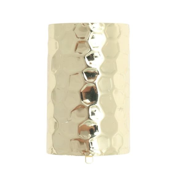 Unique Bargains 1 Pc Ponytail Buckle Hair Clip Texture Semi-cylindrical Hair Ponytail Cuff for Women Gold Tone