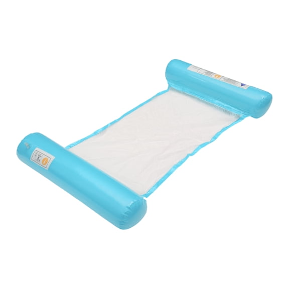 Unique Bargains 1 Pc Pool Hammock Lounger Rectangular Floating Water Hammock Blue