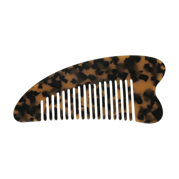 Unique Bargains 1 Pc Portable Anti-Static Hair Comb Brown Acetate Sheet