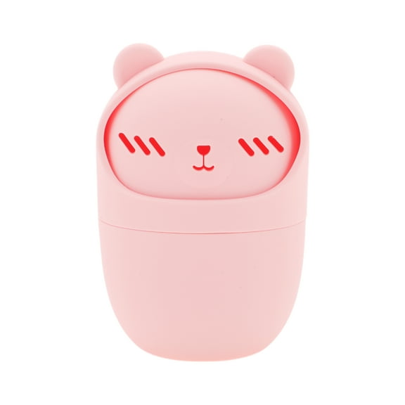 Unique Bargains 1 Pc Portable Bears Makeup Sponge Holder for Travel Pink Silicone