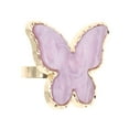 thumbnail image 1 of Unique Bargains 1 Pc Portable Butterfly Ring Nail Art Palette Purple Gold Tone, 1 of 7