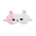 thumbnail image 1 of Unique Bargains 1 Pc Portable Cartoon Alpaca Eye Mask for Travel Colorful Fleece, 1 of 3