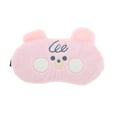 thumbnail image 1 of Unique Bargains 1 Pc Portable Cartoon Bearss Eye Mask for Travel Pink Fleece, 1 of 3