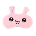 thumbnail image 1 of Unique Bargains 1 Pc Portable Cartoon Rabbit Eye Mask for Home Pink Fleece, 1 of 4