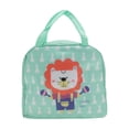 thumbnail image 1 of Unique Bargains 1 Pc Portable Cartoon Thermal Bag for Work 9.06"x5.51"x7.87" Light Green, 1 of 5
