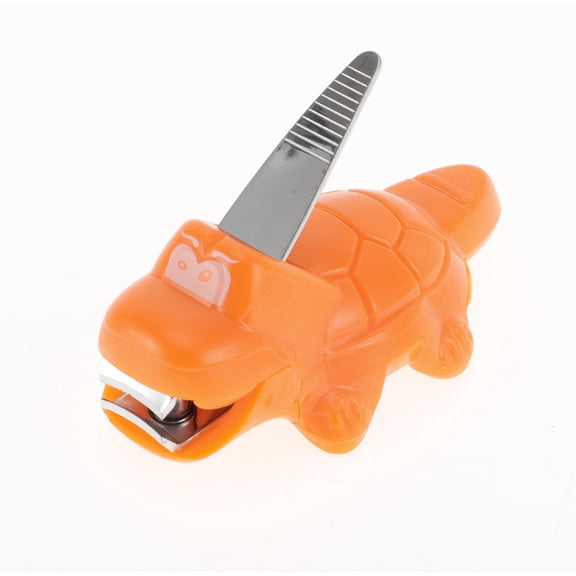 Unique Bargains 1 Pc Portable Cartoon Turtle Nail Clipper for Women for Men Orange