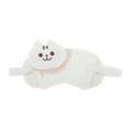 thumbnail image 1 of Unique Bargains 1 Pc Portable Cat Not Adjustable Eye Mask for Travel White Fleece, 1 of 3
