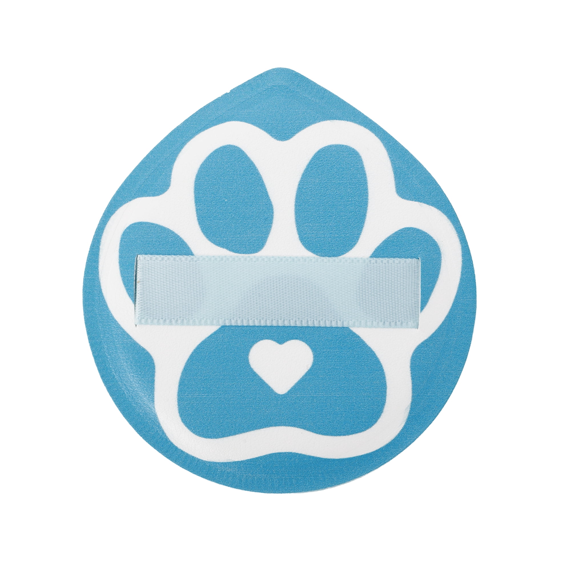 Unique Bargains 1 Pc Portable Cat Paw Face Makeup Sponge Blue