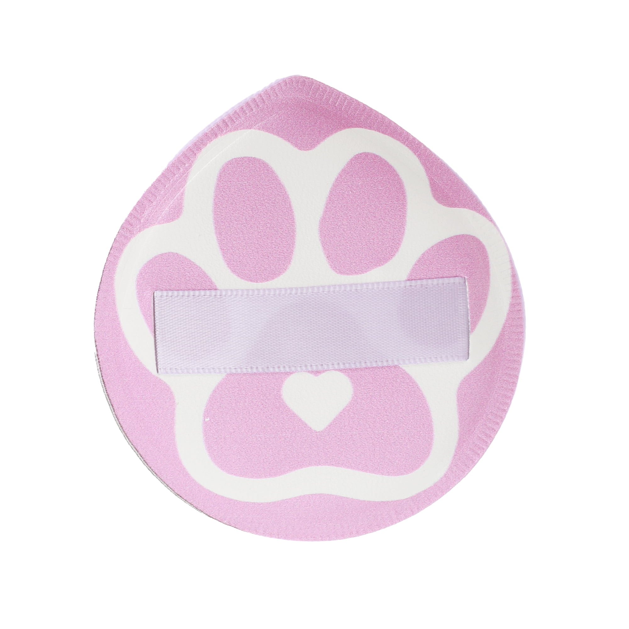 Unique Bargains 1 Pc Portable Cat Paw Face Makeup Sponge Purple