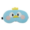 thumbnail image 1 of Unique Bargains 1 Pc Portable Crown Duck Sleep Mask for Hotel Blue Fleece, 1 of 3