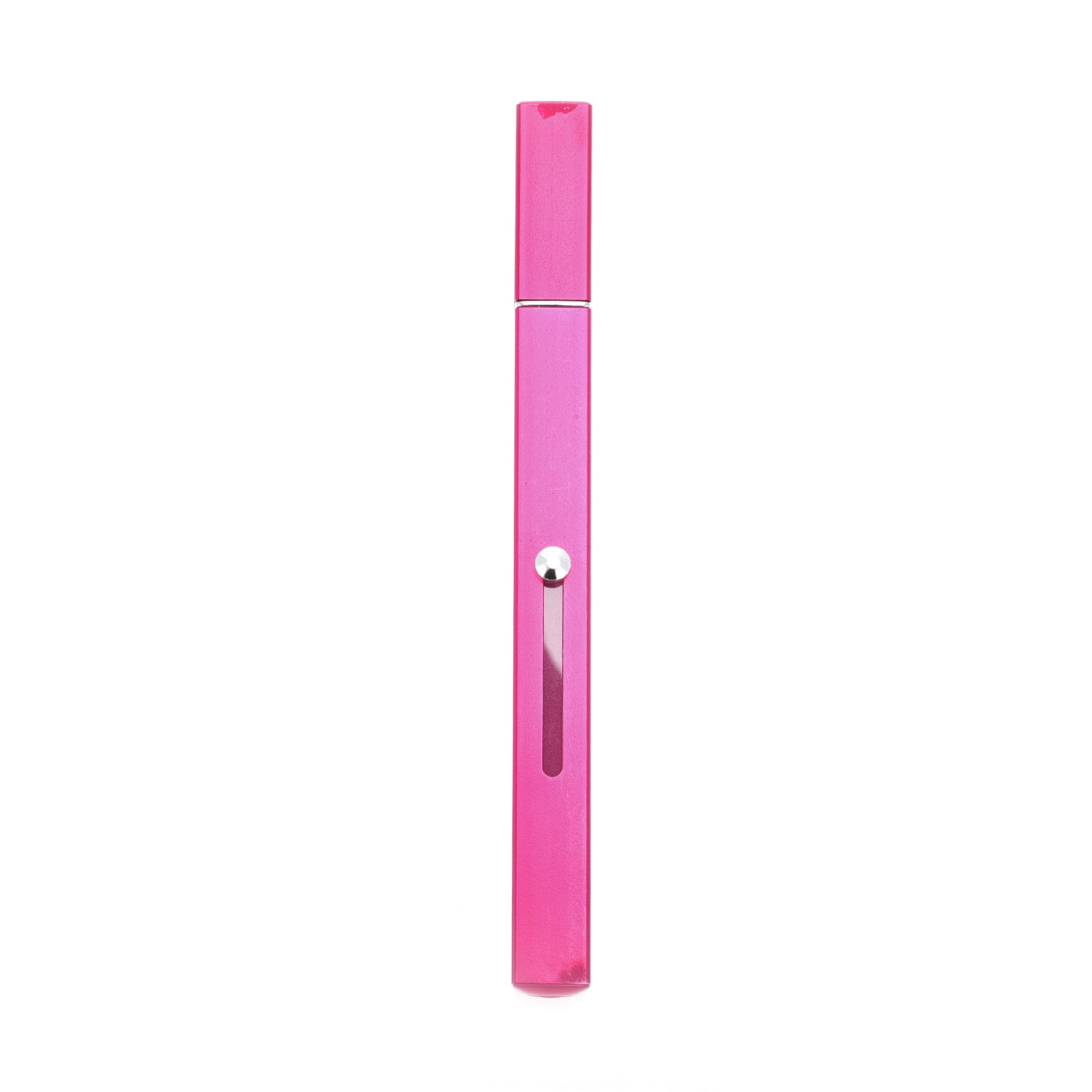 Unique Bargains 1 Pc Portable Durable Double Head Lipstick Brush for Travel Rose Red