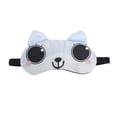 thumbnail image 1 of Unique Bargains 1 Pc Portable Elastic Strap Eye Mask for Home Blue Faux Silk, 1 of 3