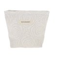 thumbnail image 1 of Unique Bargains 1 Pc Portable Embossment Rose Makeup Bag Polyester Beige Small, 1 of 5