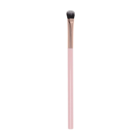 Unique Bargains 1 Pc Portable Eyeshadow Brush Large Pink Nylon Hair Aluminum Tube Plastic Handle