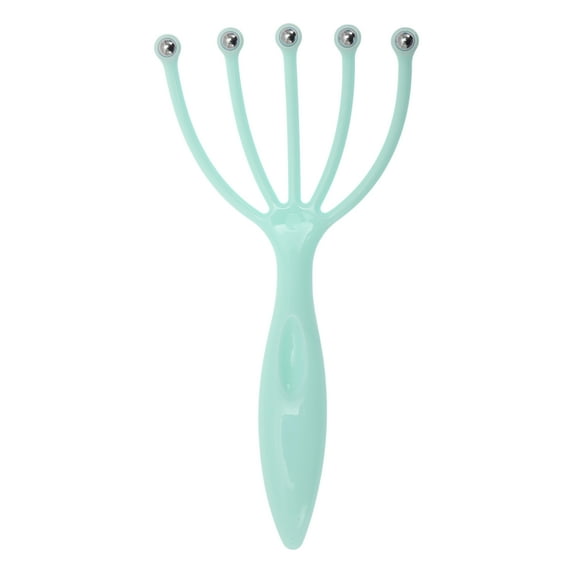 Unique Bargains 1 Pc Portable Five Claws Head Massager for Home Blue Green PP