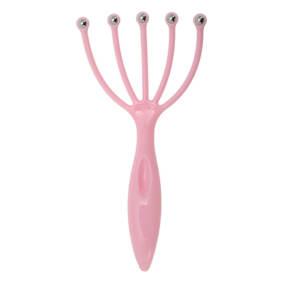 Unique Bargains 1 Pc Portable Five Claws Head Massager for Home Pink PP