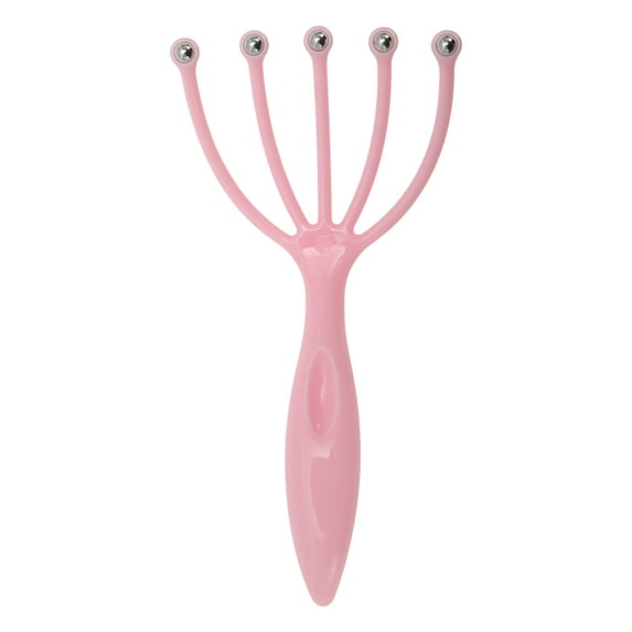 Unique Bargains 1 Pc Portable Five Claws Head Massager for Home Pink PP